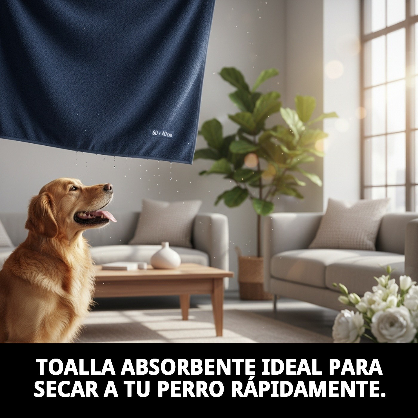 TOALLA ABSORBENTE 60 X 40cm