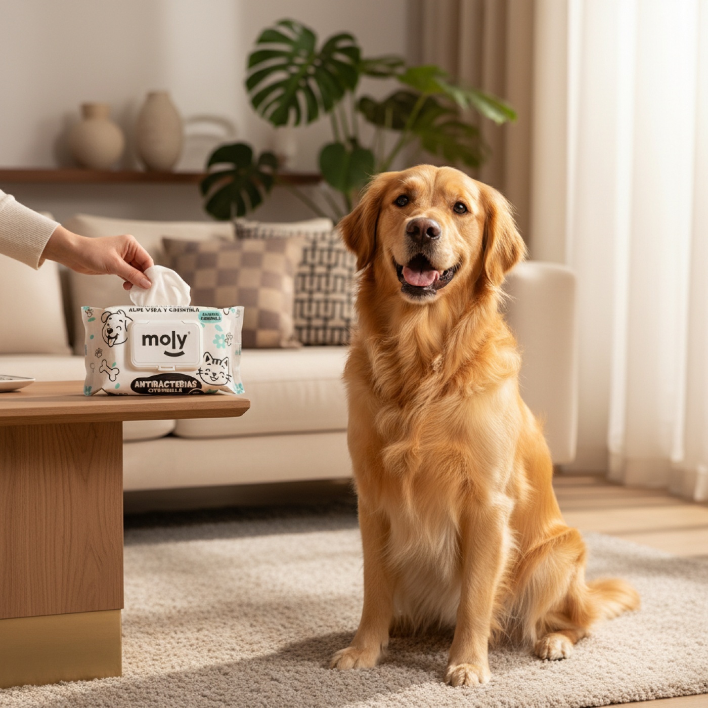 Toallitas Higiénicas con Bactericida y Repelente Antiparasitario | Limpieza y Protección Diaria – Moly