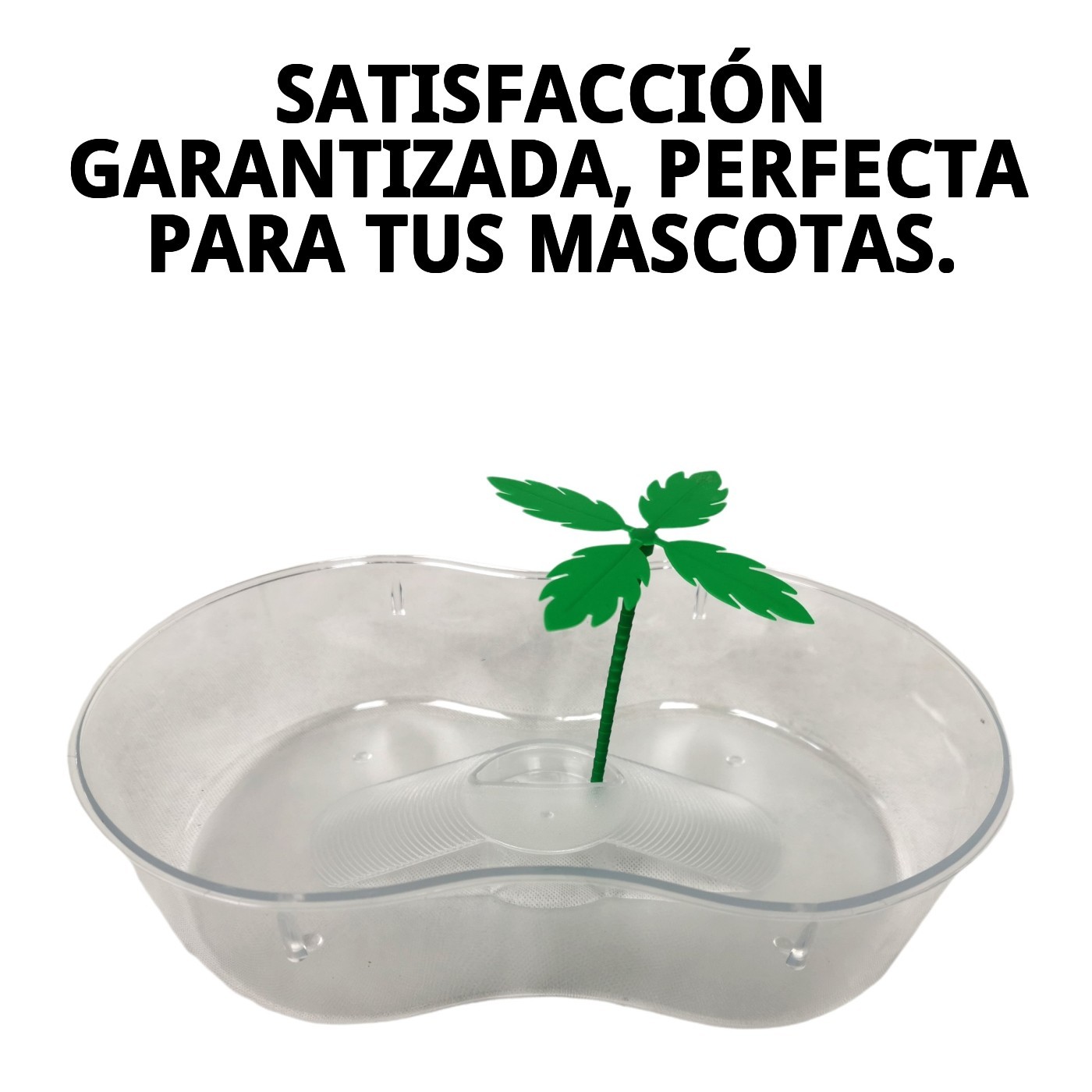 TORTUGUERA PLASTICO C/PALMERA 31X21X7,5 CM