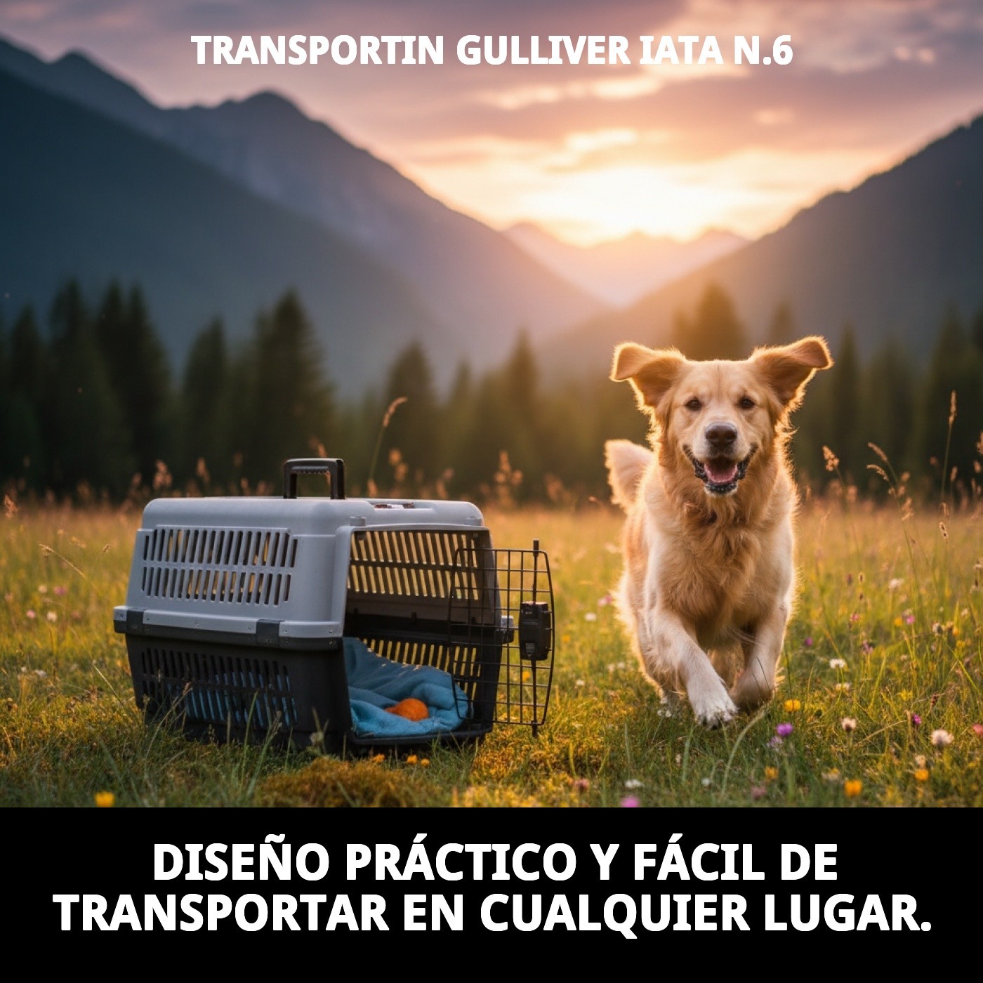 Transportín Gulliver IATA N.º 6 | Transportín Aprobado para Avión para Perros Grandes