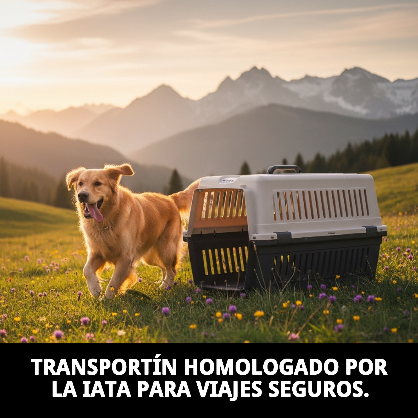 Transportín Gulliver IATA N.º 7 | Transportín Aprobado para Avión para Perros Grandes-medidas de 102 x 72 x 76 cm