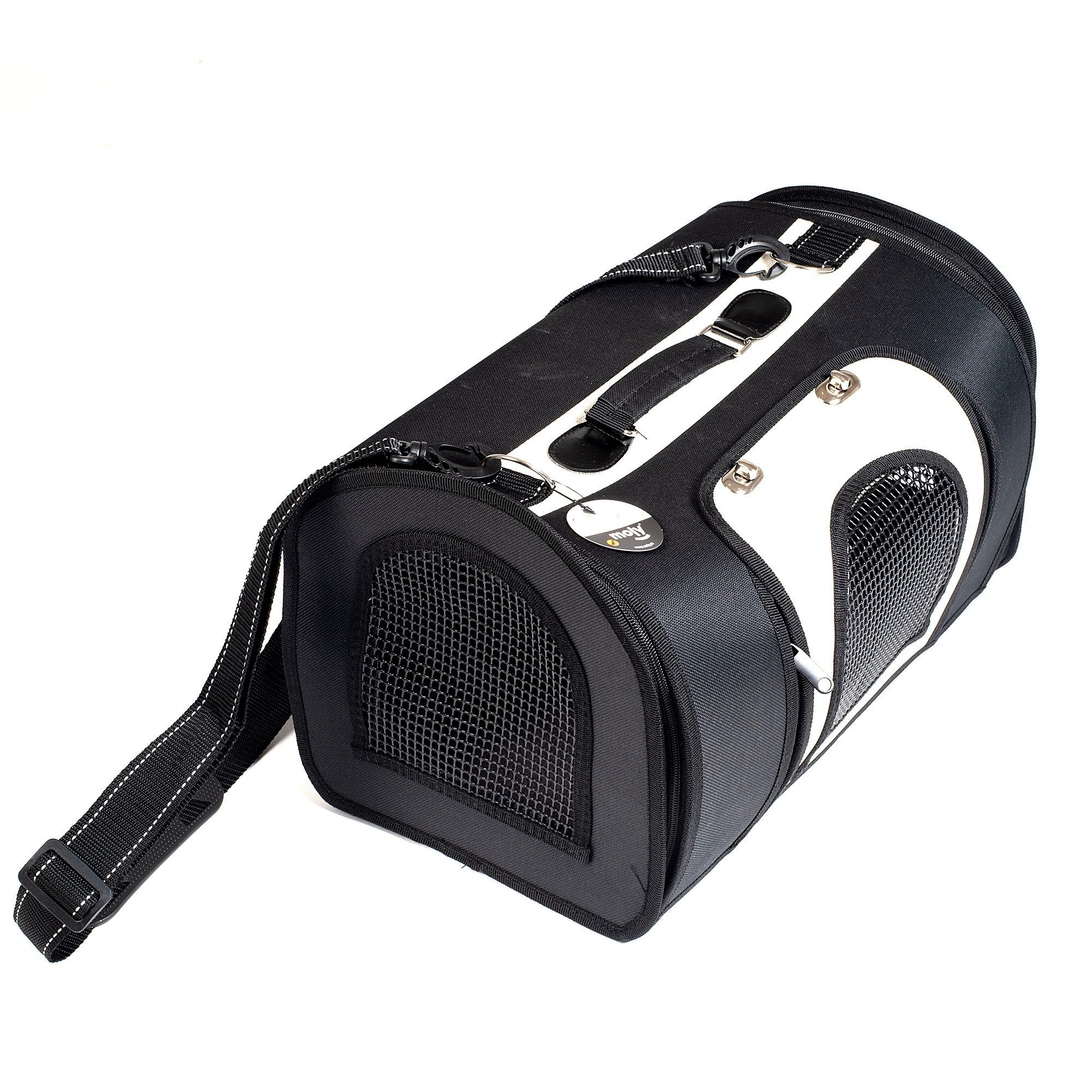 Transportín Nylon Prestige 43×25×29 cm | Bolsa de Transporte Cómoda y Segura para Perros y Gatos – Moly