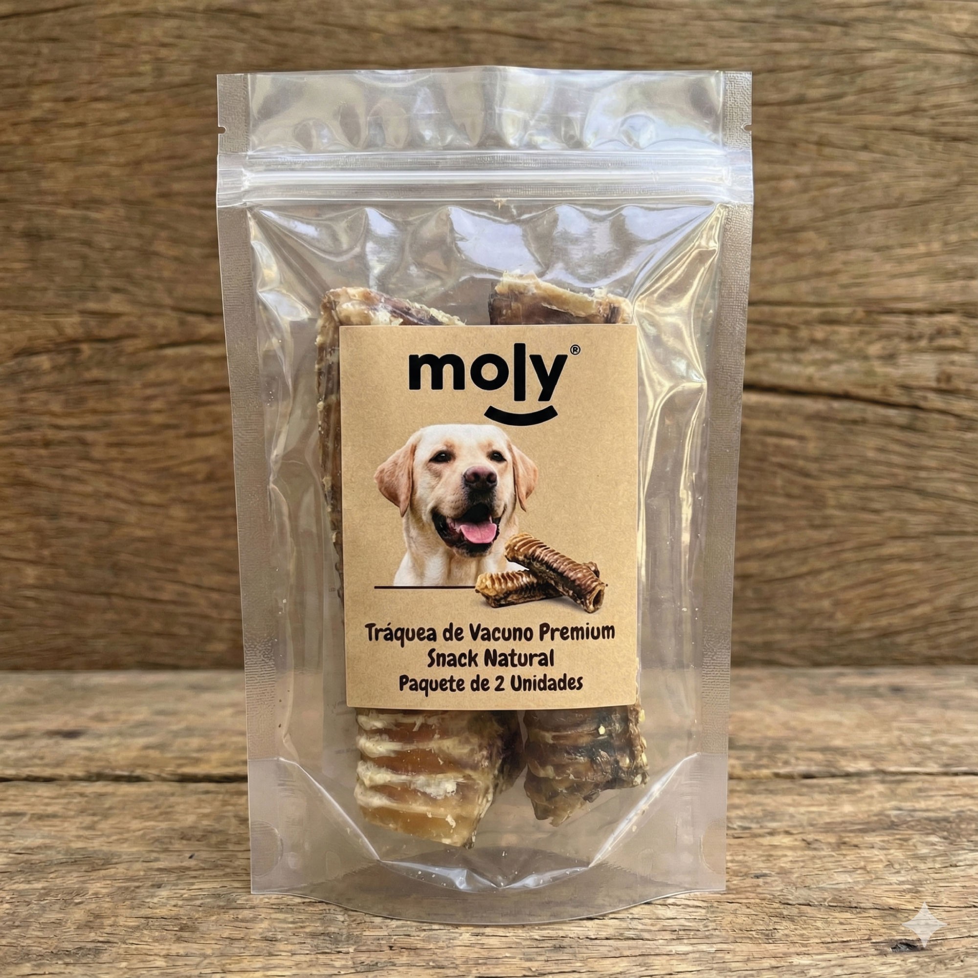 Traquea Deshidratada para Perros 14–17 cm (2 Unidades) | Premio Natural y Rico en Proteína