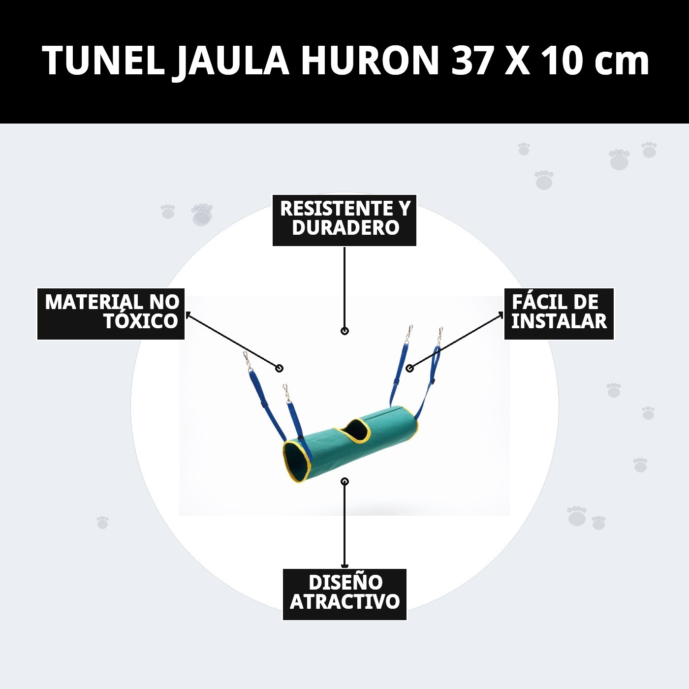 TUNEL JAULA HURON 37 X 10 cm