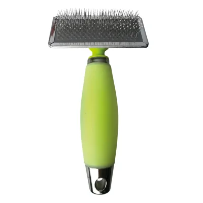 Carda Profesional de Silicona Mango Gel Terapéutico Moly | Cepillo para Perros de Razas Grandes