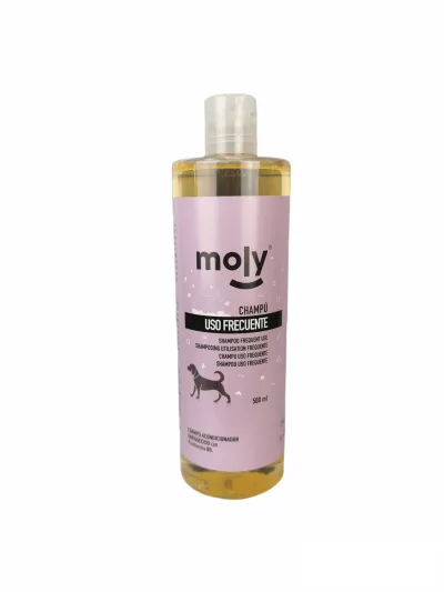 Champú Uso Frecuente 500 ml Moly | Limpieza Suave y Diario para Todo Tipo de Perros