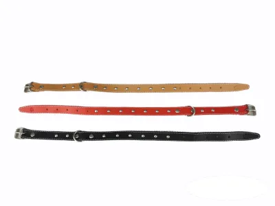 COLLAR CUERO LISO C/FORNITURA 45 CM