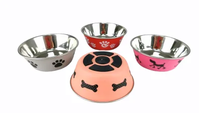 COMEDERO ACERO DRAW SILUETA ANTIDES. 14,5 CM