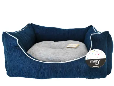CUNA RECT. CHENILLA AZUL T-1 50*42*21