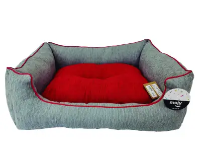 CUNA RECT. CHENILLA GRIS T-3 75*63*24