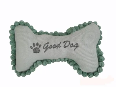 Hueso de Peluche para Perros 20 cm Moly | Juguete Suave, Resistente y con Sonido