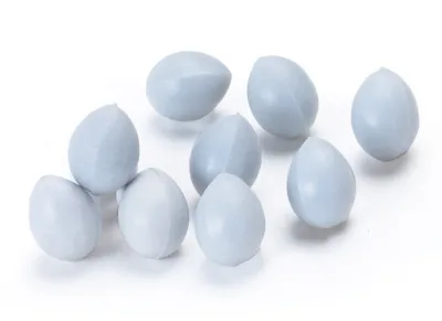 HUEVOS PLASTICO CANARIOS 100 UNIDADES
