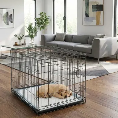 Jaula Metálica Pequeña para Perros 61×44×50 cm Moly | Segura, Resistente y Plegable