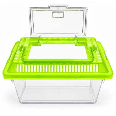 PECERA PLASTICO PEQUEÑA 18X11X14 CM