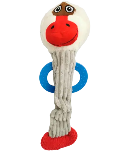 Peluche Mono para Perros 45 cm Moly | Juguete con Sonido y Mordedor Integrado