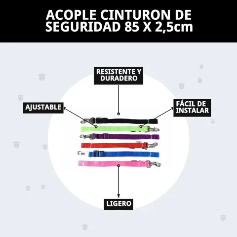 ACOPLE CINTURON DE SEGURIDAD 85 X 2,5cm