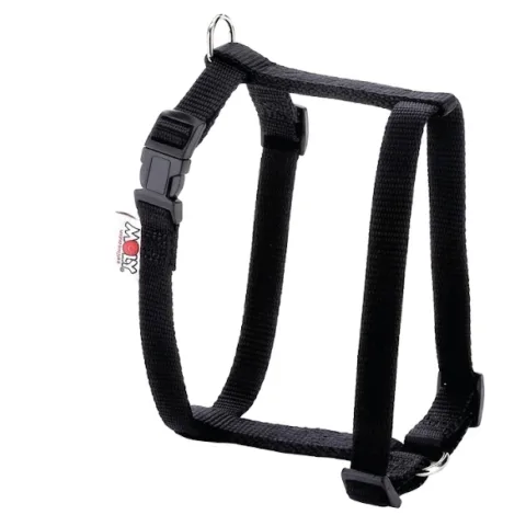 Arnés nylon liso extra colocado en perro de tamaño medio