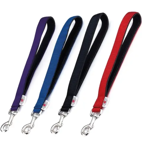 Empuñadura confort nylon doble 40x2,5 cm para perros vista frontal