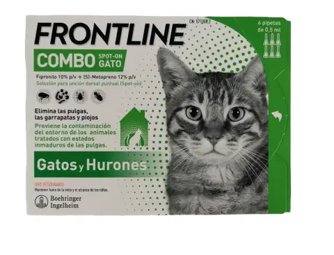 FRONTLINE COMBO GATOS 6 PIPETAS