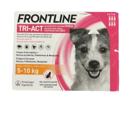 FRONTLINE TRI-ACT 5-10 KG (S) 6 PIPETAS