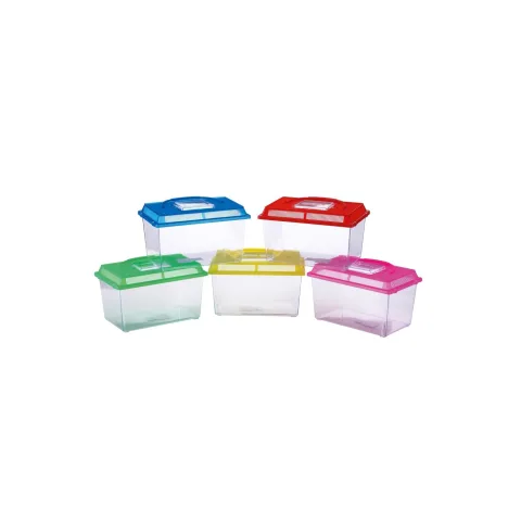 PECERA PLASTICO GRANDE 30X20X21 CM - 50407-3 U-ROJ