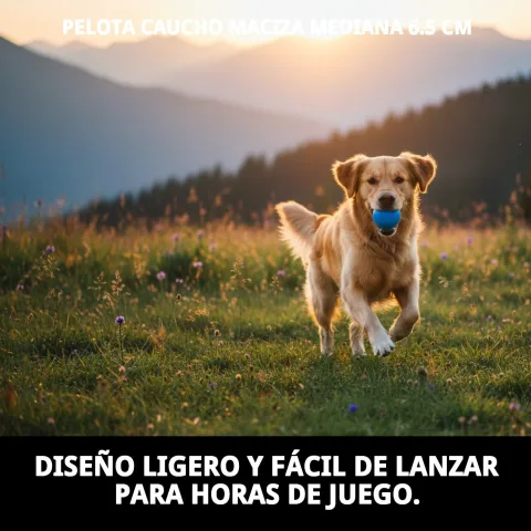 Pelota de caucho fácil de limpiar para perros activos
