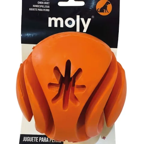 Pelota dental para perros con diseño ergonómico