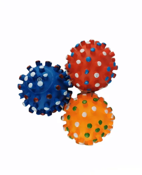 Pelota dental de vinilo 8,5 cm para perros vista frontal