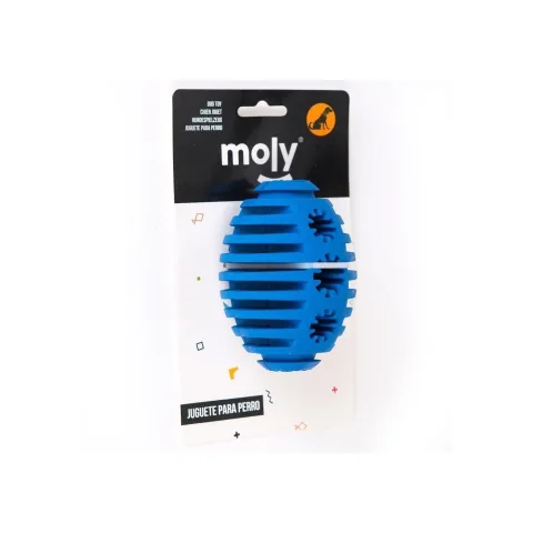 Pelota rugby de caucho ideal para juegos activos de perros
