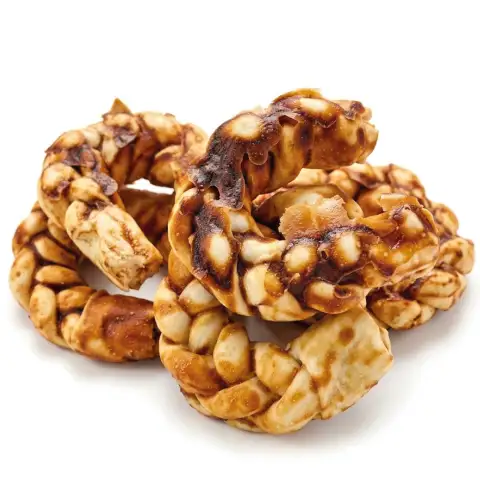 SNACK MOLY BRAIDED TWIST CON POLLO Y PIEL NATURAL – 1 KG