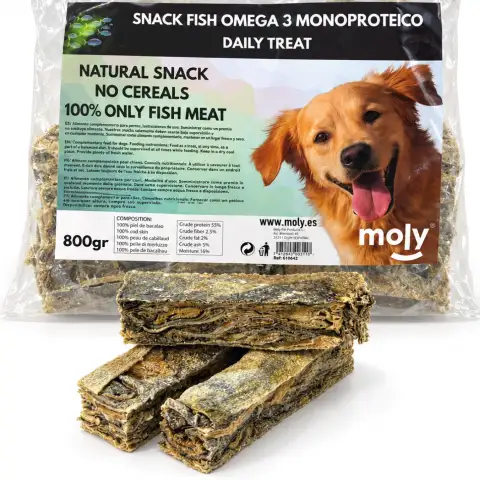 SNACK MONOPROTEICO 100% BACALAO ESPECIAL PIELES SENSIBLES-800 GR