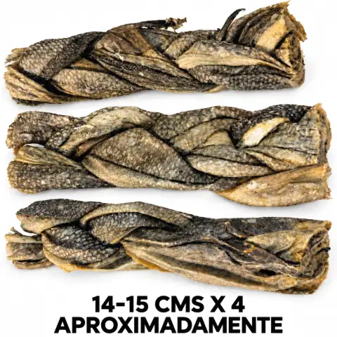 SNACK PIEL DE BACALAO NATURAL 100% RICO EN OMEGA 3 Y OMEGA 6-800 GR