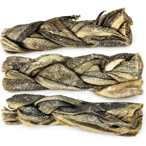 SNACK PIEL DE BACALAO NATURAL 100% RICO EN OMEGA 3 Y OMEGA 6-800 GR