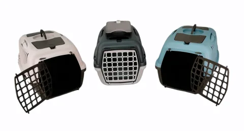 Transportín Gulliver N.º 2 55×36×35 cm | Transportín de Plástico Resistente para Perros y Gatos