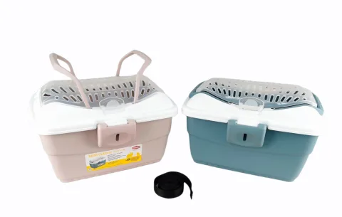 Transportín Mini Gulliver 40×30×24 cm | Caja de Transporte Segura para Perros y Gatos Pequeños
