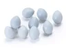 HUEVOS PLASTICO CANARIOS 100 UNIDADES