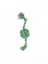 Mordedor Pelota 9×38 cm Green Moly | Juguete Resistente con Cuerda para Perros Activos